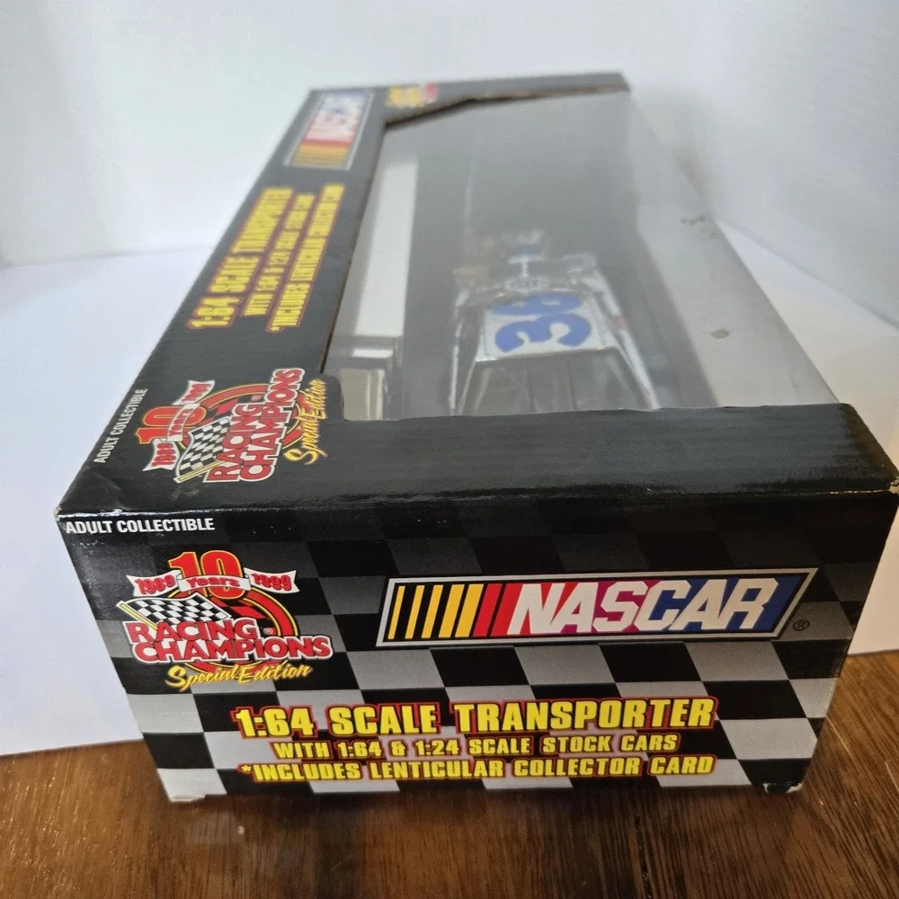 1999-‎ M&Ms NASCAR-RACING CHAMPIONS- ERNIE IRVAN #36/ TRANSPORTER 1:64/1:24 CAR